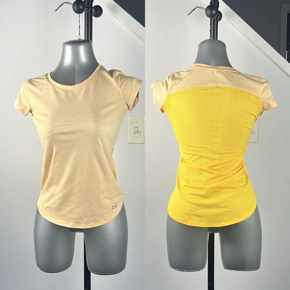 Under armour lot bundle purple yellow short sleeve athletic  sporty tshirt sz XS - Picture 9 of 14